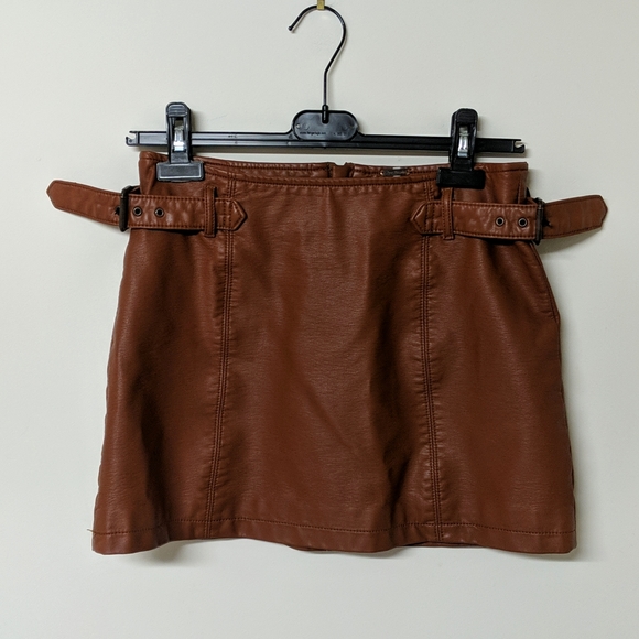 Free People Charli Vegan A-line Skirt - Picture 3 of 5